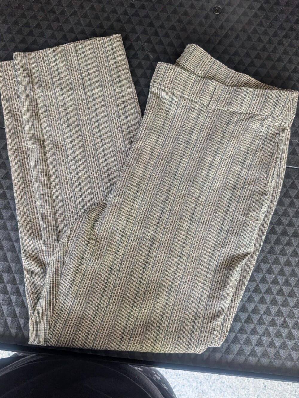 Rafaella Women's Brown Plaid Stretchy Pants